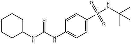 N-(tert-butyl)-4-{[(cyclohexylamino)carbonyl]amino}benzenesulfonamide Struktur