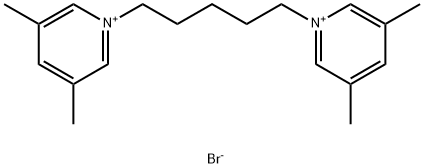 1,1'-PENTAMETHYLENEBIS(3,5-DIMETHYLPYRIDINIUM BROMIDE) Struktur