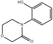 4-(2-hydroxyphenyl)morpholin-3-one Struktur