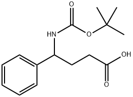 4-{[(tert-butoxy)carbonyl]amino}-4-phenylbutanoic acid Struktur