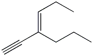 3-Propyl-3-hexen-1-yne. Struktur