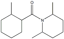 2,6-Dimethyl-1-[(2-methylcyclohexyl)carbonyl]piperidine Struktur