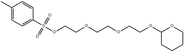 Toluene-4-sulfonic acid 2-{2-[2-(tetrahydropyran-2-yloxy)-ethoxy]-ethoxy}-ethyl ester Struktur