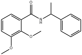 2,3-dimethoxy-N-(1-phenylethyl)benzamide Struktur