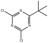 2,4-Dichloro-6-(tert-butyl)1,3,5-triazine Struktur