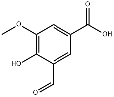 Benzoic acid, 3-formyl-4-hydroxy-5-methoxy- Struktur