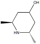 (2S,6S)-2,6-dimethylpiperidin-4-ol Struktur