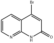 4-Bromo-1,8-naphthyridin-2(1H)-one Struktur