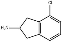 4-chloro-2,3-dihydro-1H-inden-2-amine Struktur