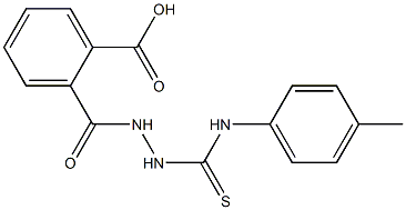 2-{[2-(4-toluidinocarbothioyl)hydrazino]carbonyl}benzoic acid Struktur