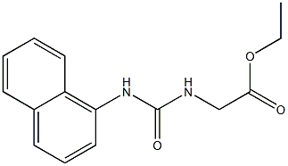 ethyl 2-{[(naphthalen-1-yl)carbamoyl]amino}acetate Struktur