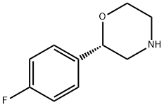 Morpholine, 2-(4-fluorophenyl)-, (2S)- Struktur