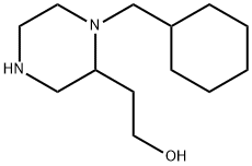 2-[1-(cyclohexylmethyl)-2-piperazinyl]-1-ethanol Struktur