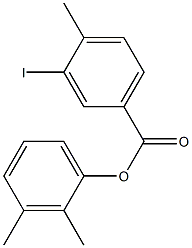 2,3-dimethylphenyl 3-iodo-4-methylbenzoate Struktur