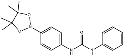 Urea, N-phenyl-N'-[4-(4,4,5,5-tetramethyl-1,3,2-dioxaborolan-2-yl)phenyl]- Struktur