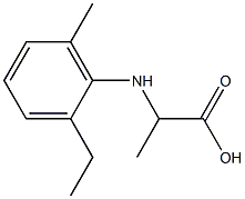 2-(2-ethyl-6-methyl-phenylamino)-propionic acid Struktur