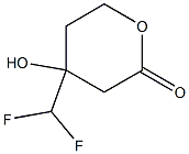 4-(difluoromethyl)-4-hydroxytetrahydro-2H-pyran-2-one Struktur