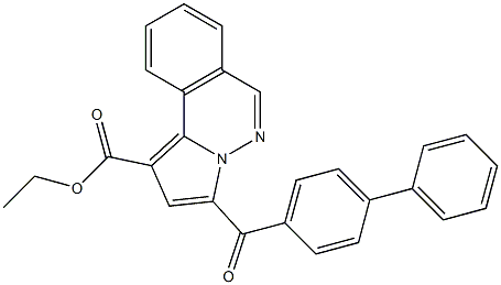 ethyl 3-{[1,1'-biphenyl]-4-carbonyl}pyrrolo[2,1-a]phthalazine-1-carboxylate Struktur