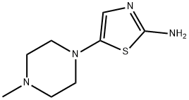 2-Amino-5-(N-methylpiperazin-1-yl)thiazole Struktur