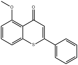 5-methoxy-2-phenyl-4H-thiochromen-4-one Struktur