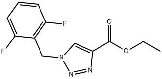 1-(2,6-difluorobenzyl)-1H-[1,2,3]triazole-4-carboxylic acid ethyl ester Struktur