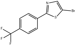 5-Bromo-2-(4-trifluoromethylphenyl)thiazole Struktur