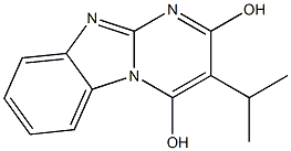 3-isopropylpyrimido[1,2-a]benzimidazole-2,4-diol Struktur