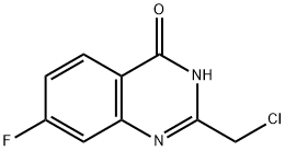 2-Chloromethyl-7-fluoro-3H-quinazolin-4-one Struktur