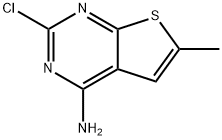 2-chloro-6-methylthieno[2,3-d]pyrimidin-4-amine Struktur