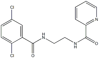 N-{2-[(2,5-dichlorobenzoyl)amino]ethyl}-2-pyridinecarboxamide Struktur