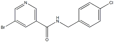 5-Bromo-N-(4-chloro-benzyl)-nicotinamide Struktur