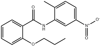 N-(2-methyl-5-nitrophenyl)-2-propoxybenzamide Struktur