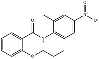 N-(2-methyl-4-nitrophenyl)-2-propoxybenzamide Struktur