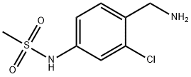 Methanesulfonamide, N-[4-(aminomethyl)-3-chlorophenyl]- Struktur