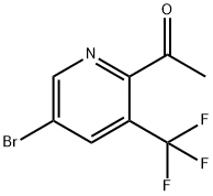 Ethanone,1-[5-bromo-3-(trifluoromethyl)-2-pyridinyl]- Struktur