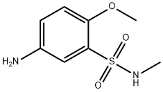 5-amino-2-methoxy-N-methylbenzene-1-sulfonamide Struktur