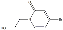 4-bromo-1-(2-hydroxyethyl)pyridin-2(1H)-one Struktur