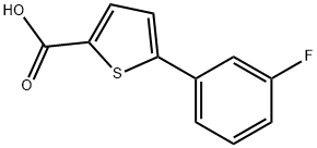 5-(3-fluorophenyl)thiophene-2-carboxylic acid Struktur