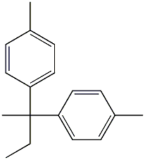 2,2-Bis(4-methylphenyl)butane Struktur