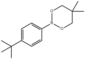 2-(4-tert-butylphenyl)-5,5-dimethyl-1,3,2-dioxaborinane Struktur