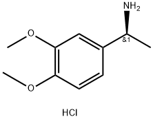 (S)-1-(3,4-dimethoxyphenyl)ethan-1-amine hydrochloride Struktur