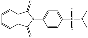 4-(1,3-dioxo-1,3-dihydro-2H-isoindol-2-yl)-N,N-dimethylbenzenesulfonamide Struktur