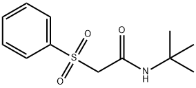 N-(tert-butyl)-2-(phenylsulfonyl)acetamide Struktur