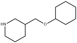 3-[(cyclohexyloxy)methyl]piperidine Struktur