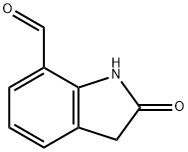 2-oxo-2,3-dihydro-1H-indole-7-carbaldehyde Struktur