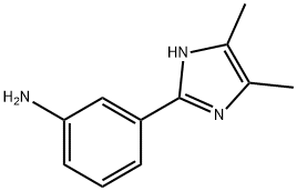 3-(4,5-dimethyl-1H-imidazol-2-yl)aniline Struktur