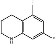 5,7-difluoro-1,2,3,4-tetrahydroquinoline Struktur