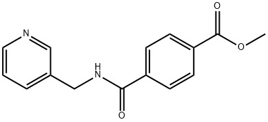 methyl 4-{[(3-pyridinylmethyl)amino]carbonyl}benzoate Struktur