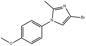 4-bromo-1-(4-methoxyphenyl)-2-methyl-1H-imidazole Struktur