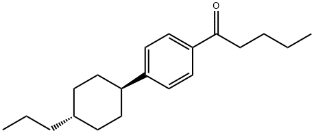 1-[4-(trans-4-propylcyclohexyl)phenyl]pentan-1-one Struktur